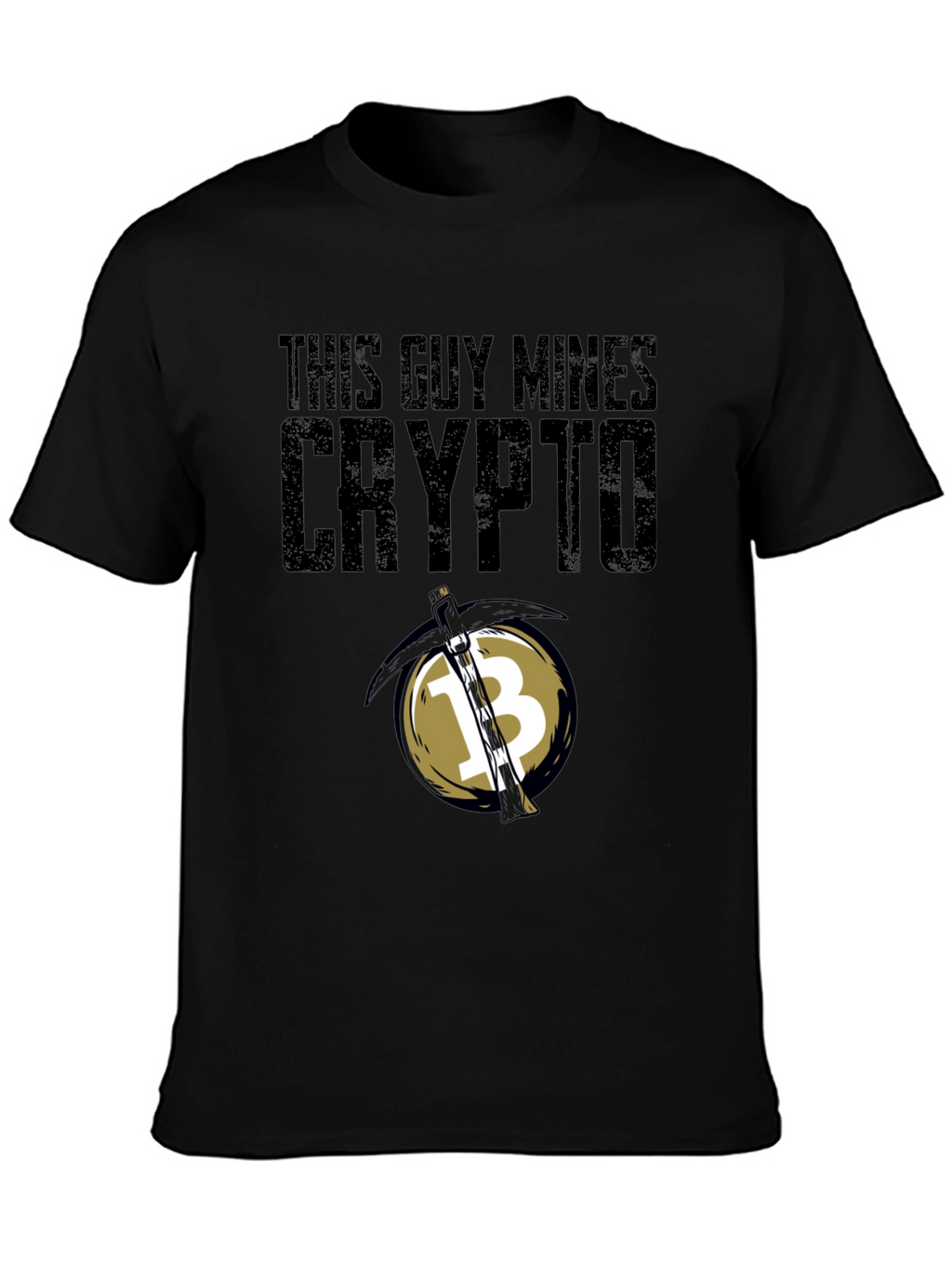 This Guy Mines Crypto Black T-Shirt
