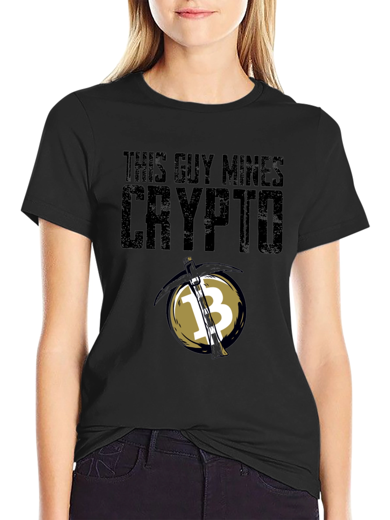 This Guy Mines Crypto Black T-Shirt