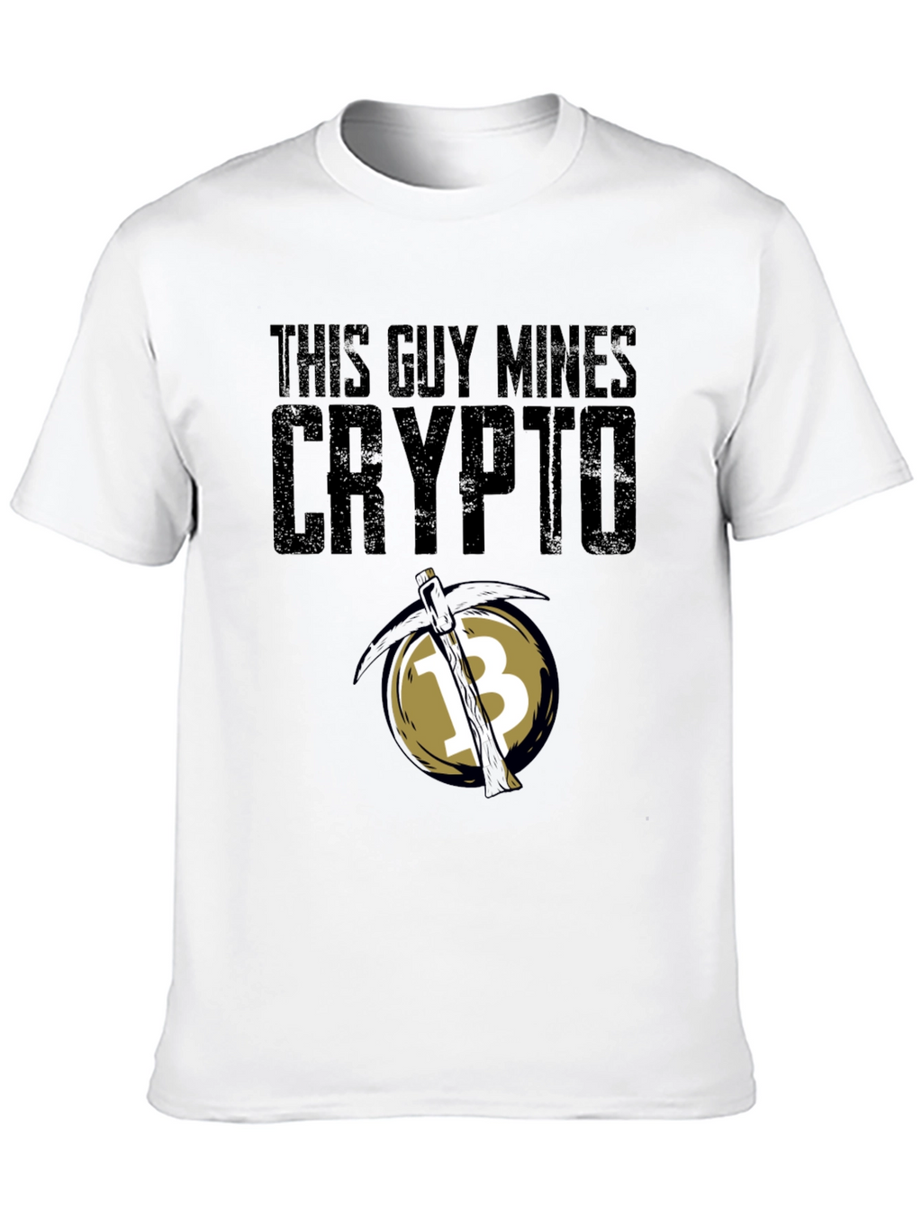 This Guy Mines Crypto Black T-Shirt