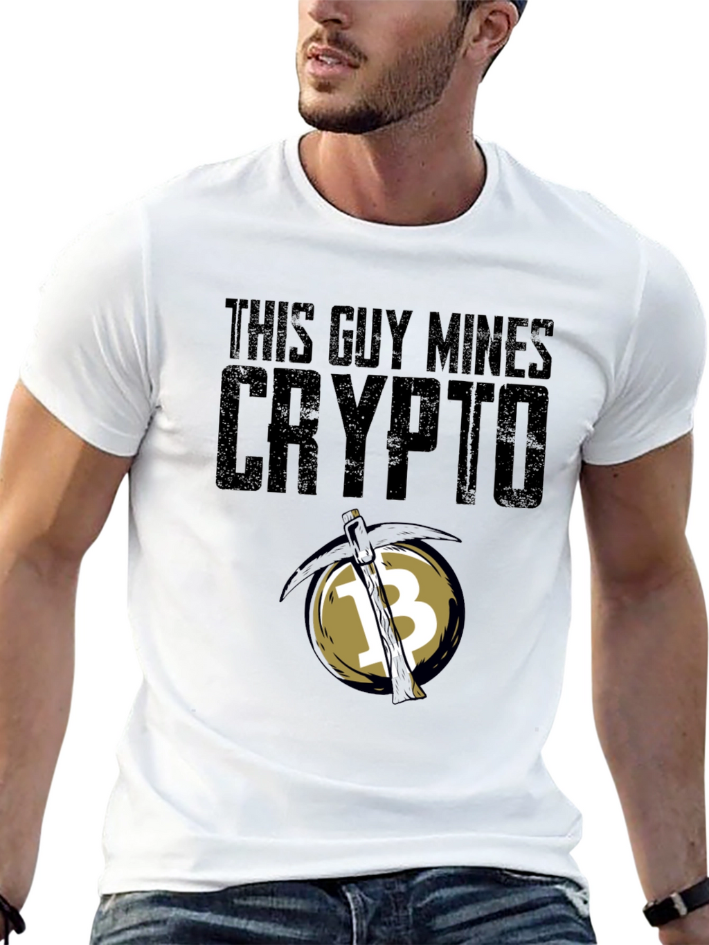 This Guy Mines Crypto Black T-Shirt