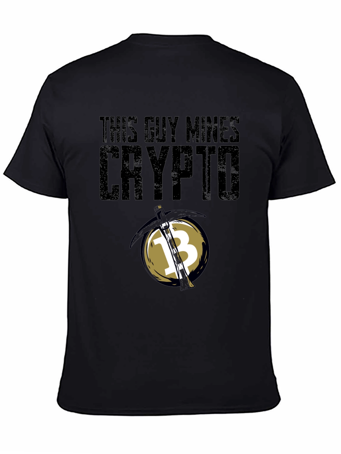 This Guy Mines Crypto Black T-Shirt