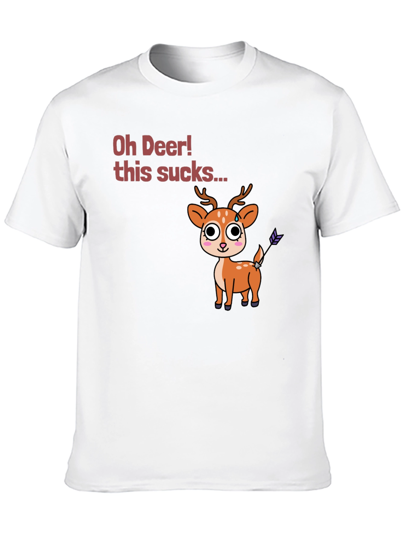 Oh Deer! Funny Novelty Graphic T-Shirt