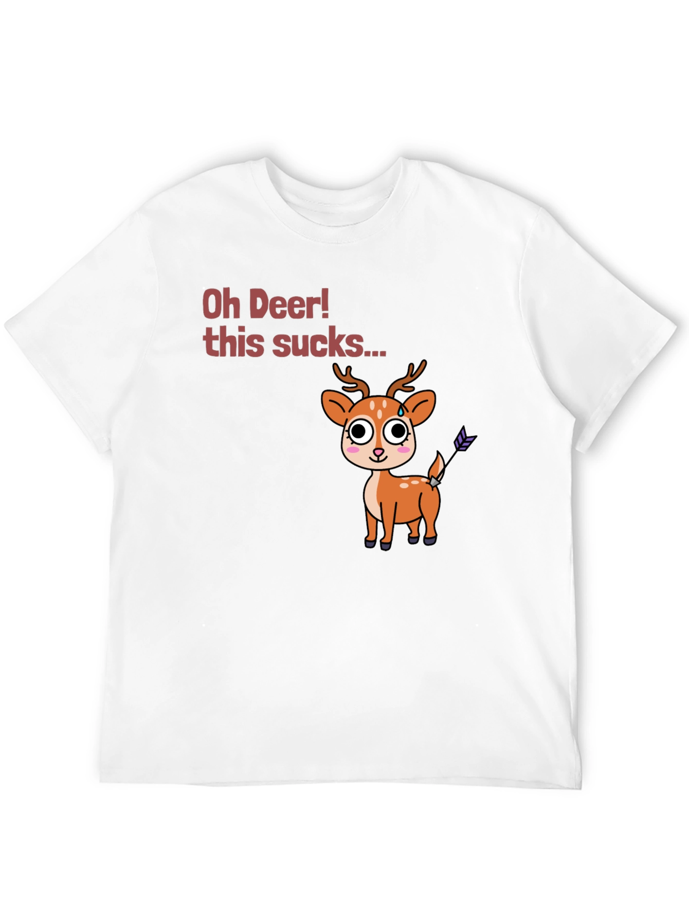Oh Deer! Funny Novelty Graphic T-Shirt