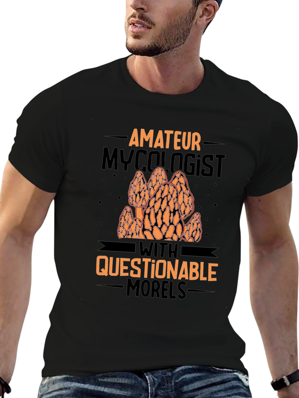 Amateur Mycologist Morels Graphic Tee