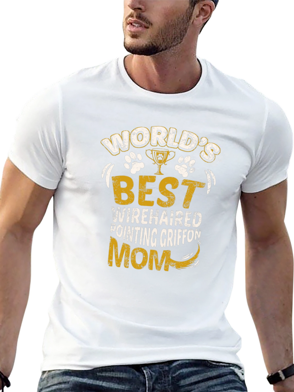 Worlds Best Wirehaired Pointing Griffon Mom T-Shirt