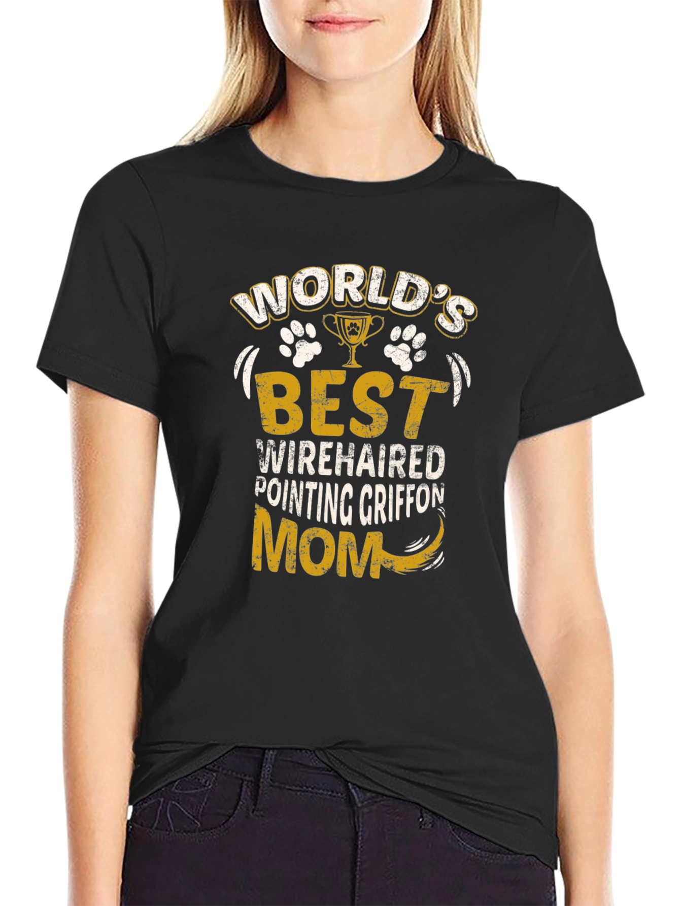 Worlds Best Wirehaired Pointing Griffon Mom T-Shirt