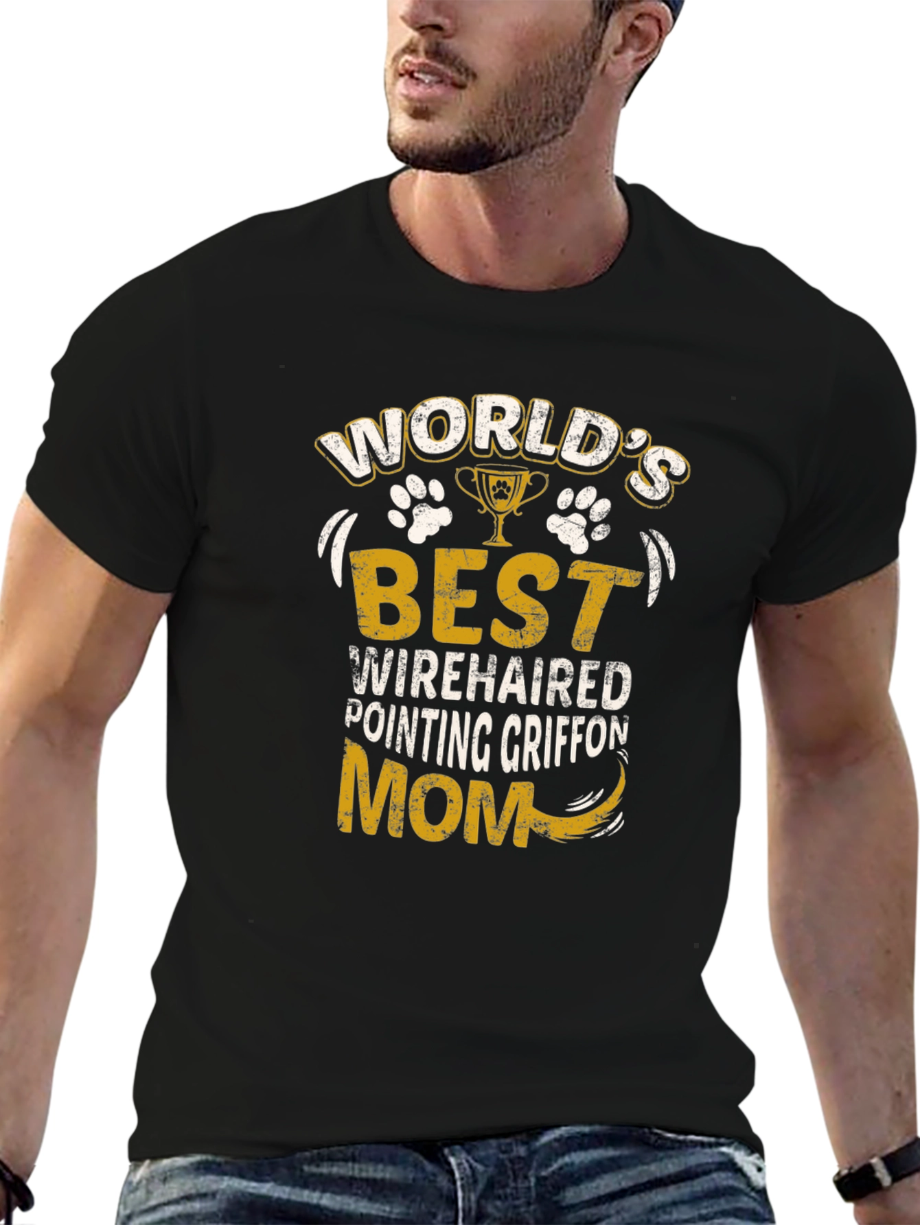 Worlds Best Wirehaired Pointing Griffon Mom T-Shirt