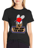 Too Hip To Hop Funny Bunny T-Shirt