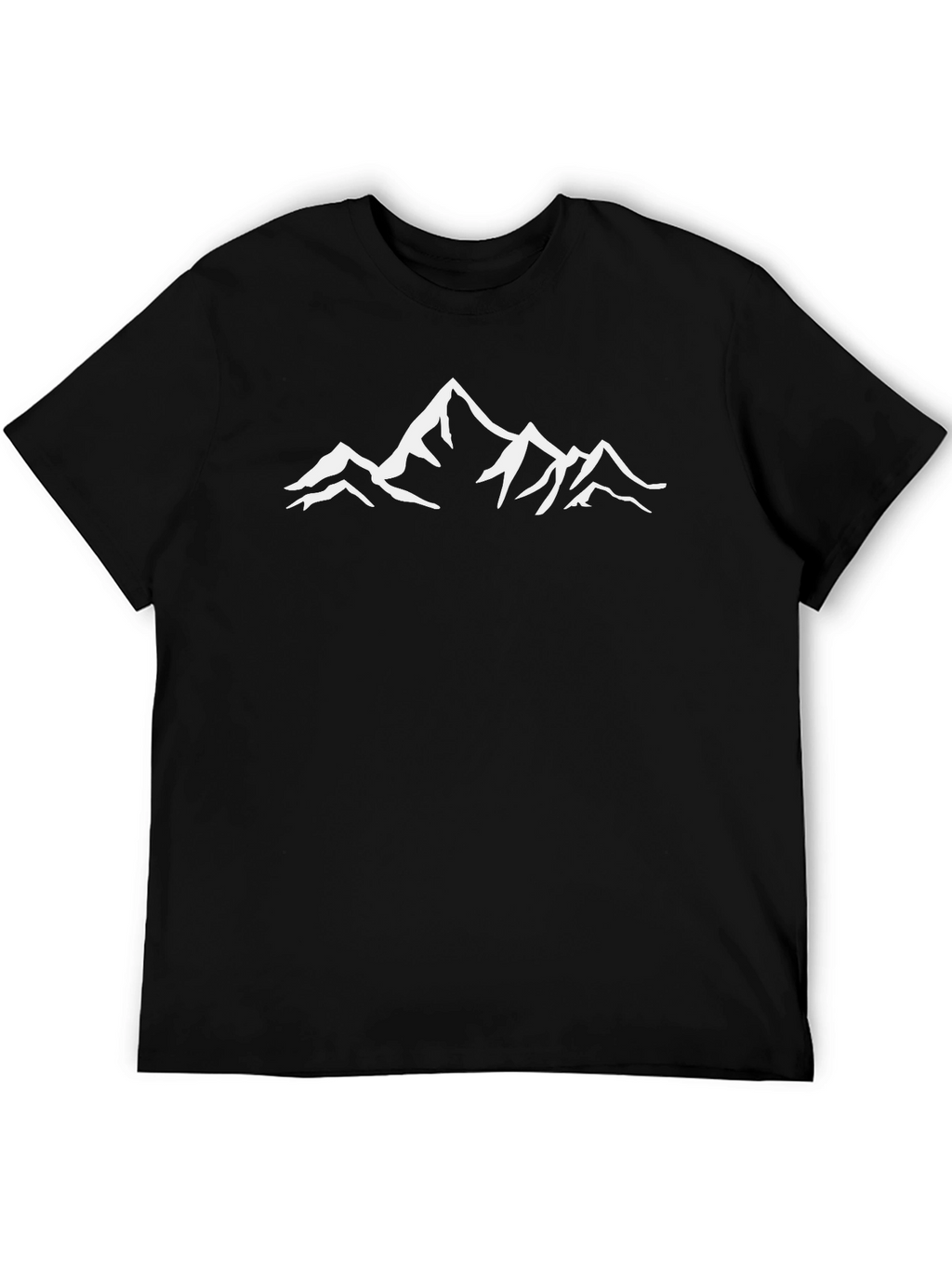 Mountain Peak Graphic Tee - Black