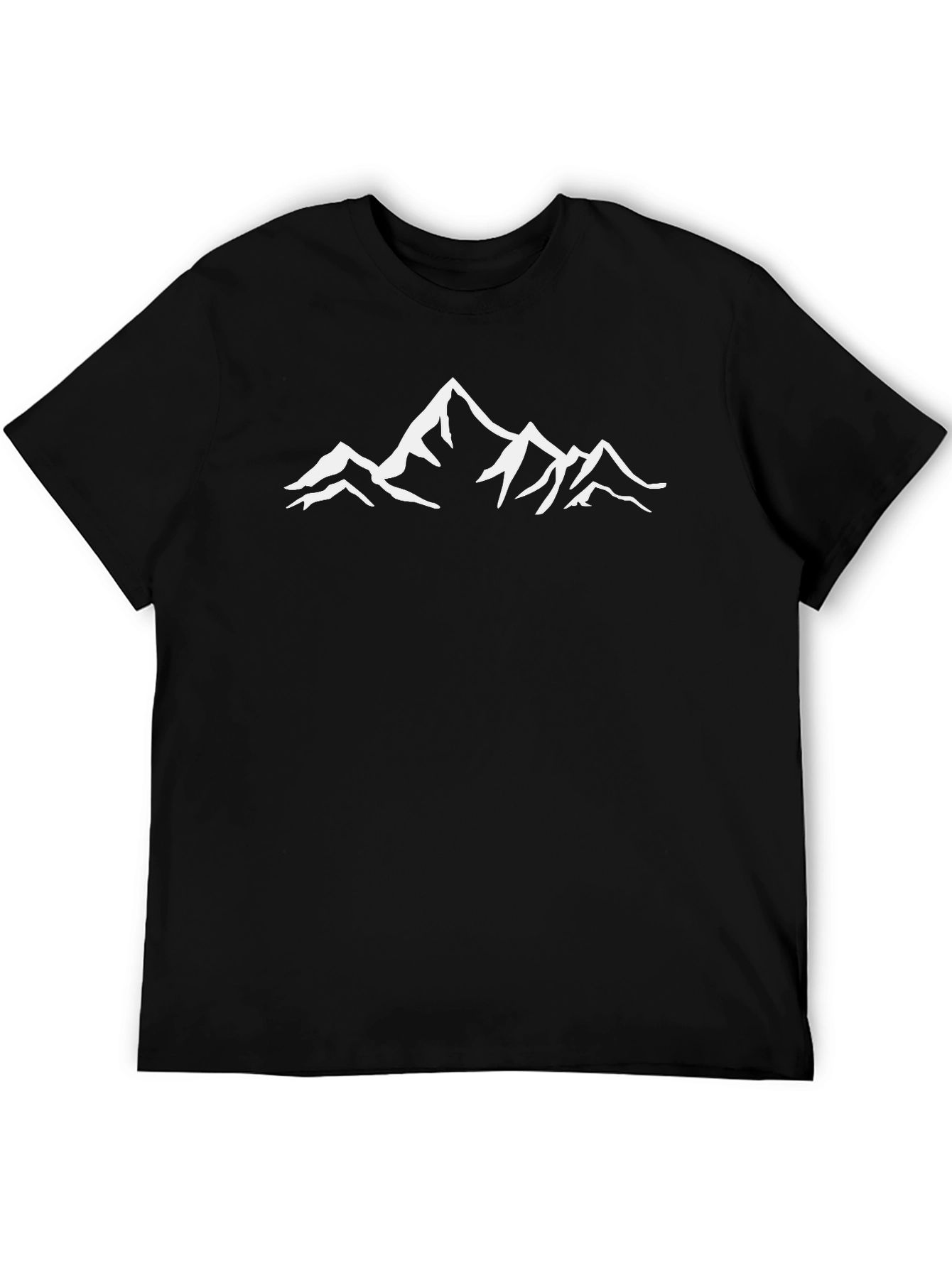 Mountain Peak Graphic Tee - Black