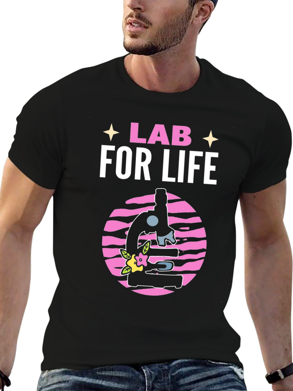 Lab For Life Black T-Shirt