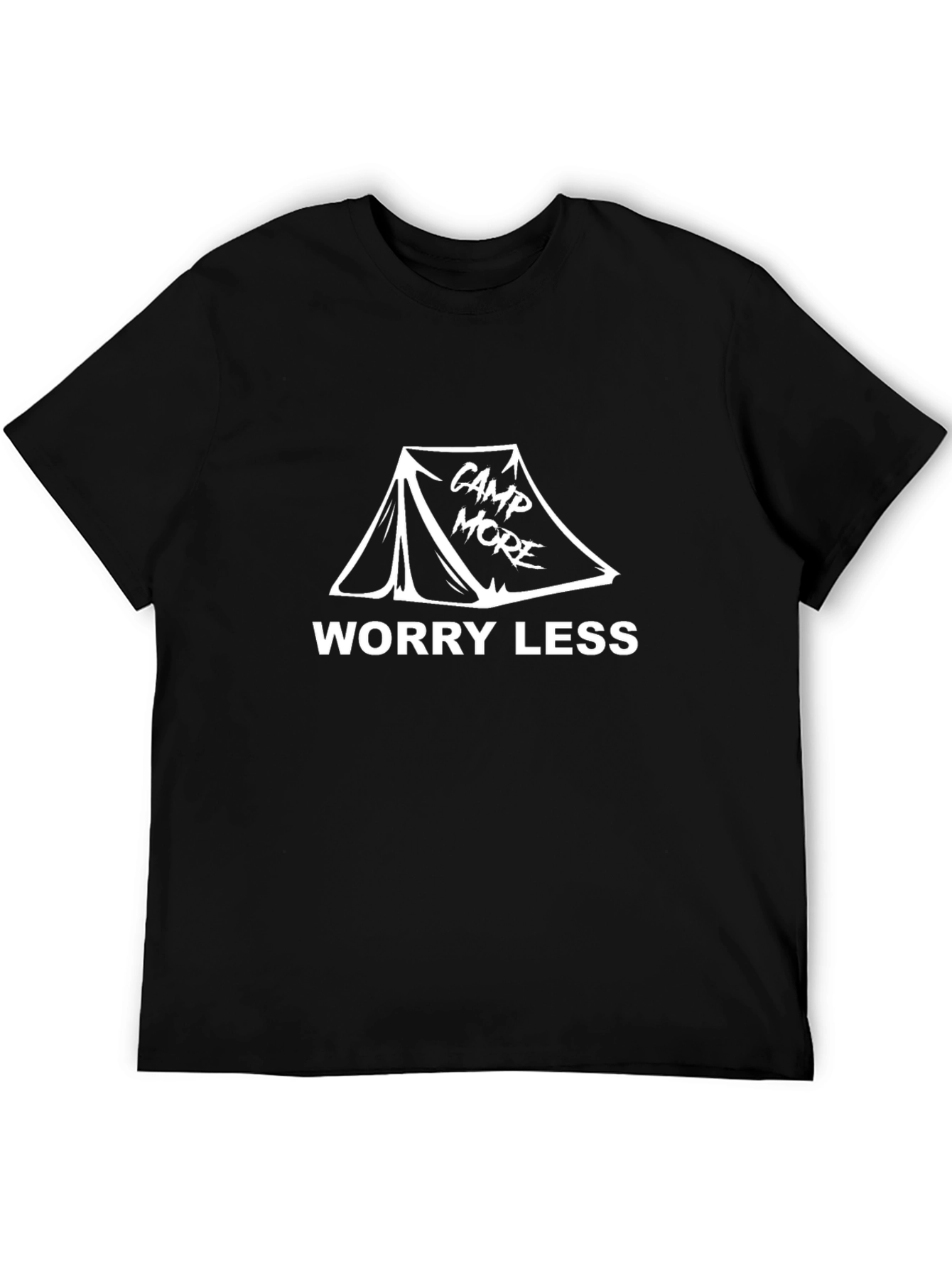 Camp More Worry Less Graphic T-Shirt