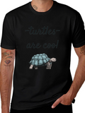 Cool Turtle Graphic Print Tee