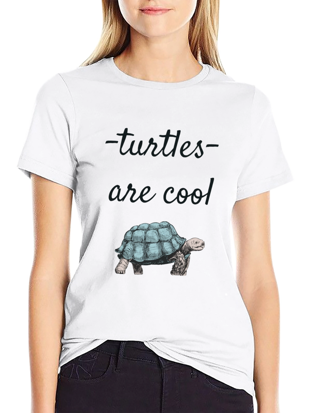 Cool Turtle Graphic Print Tee