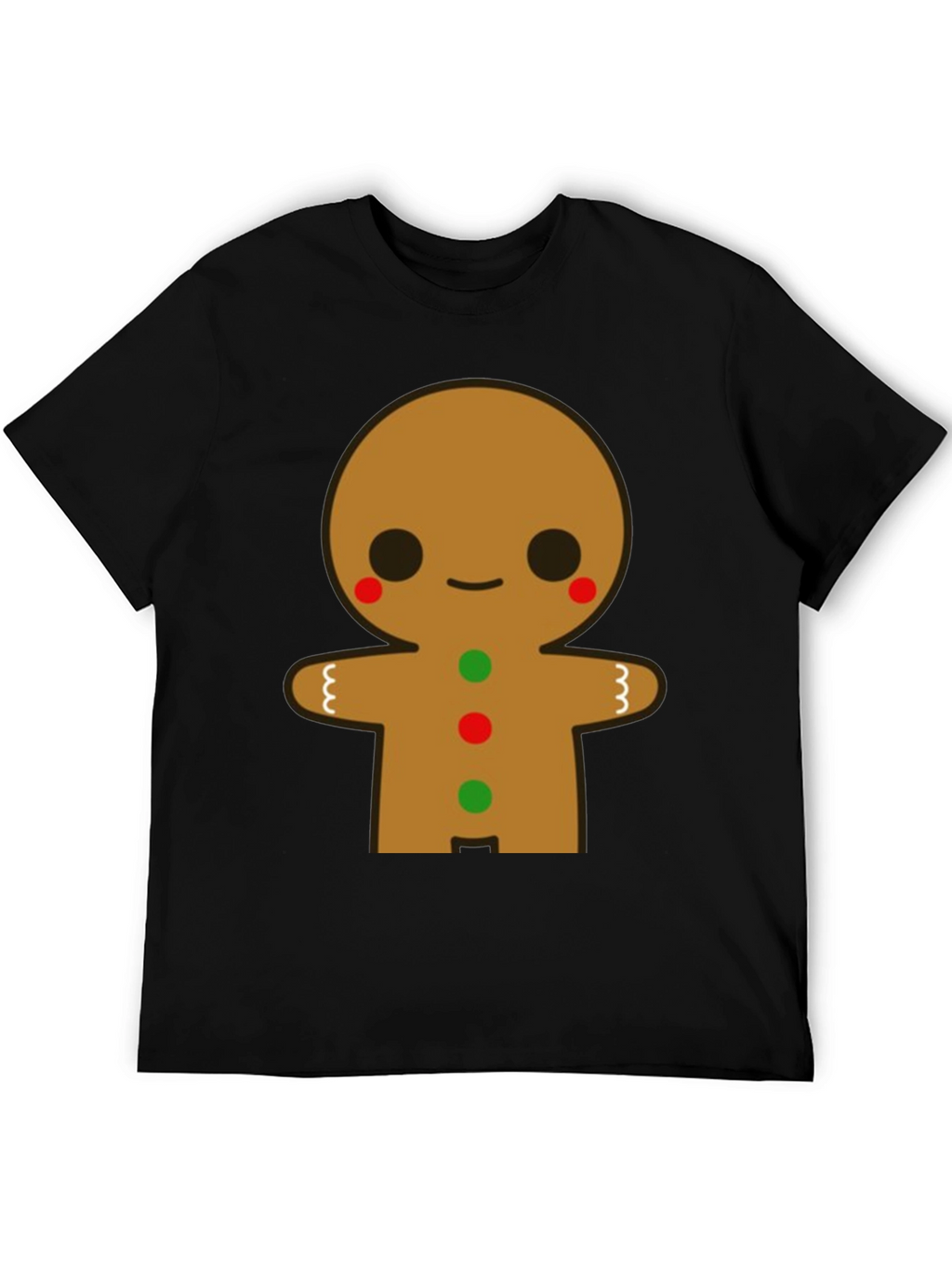 Gingerbread Man Graphic Tee - Festive Holiday Shirt