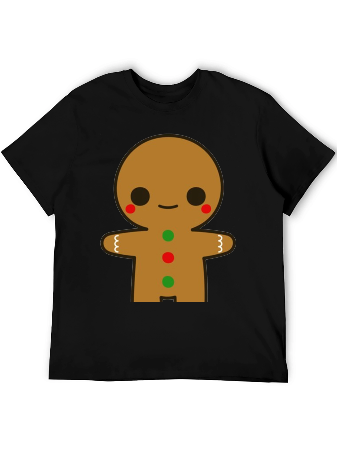 Gingerbread Man Graphic Tee - Festive Holiday Shirt
