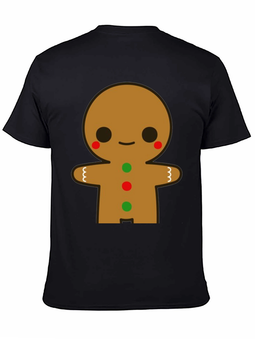 Gingerbread Man Graphic Tee - Festive Holiday Shirt