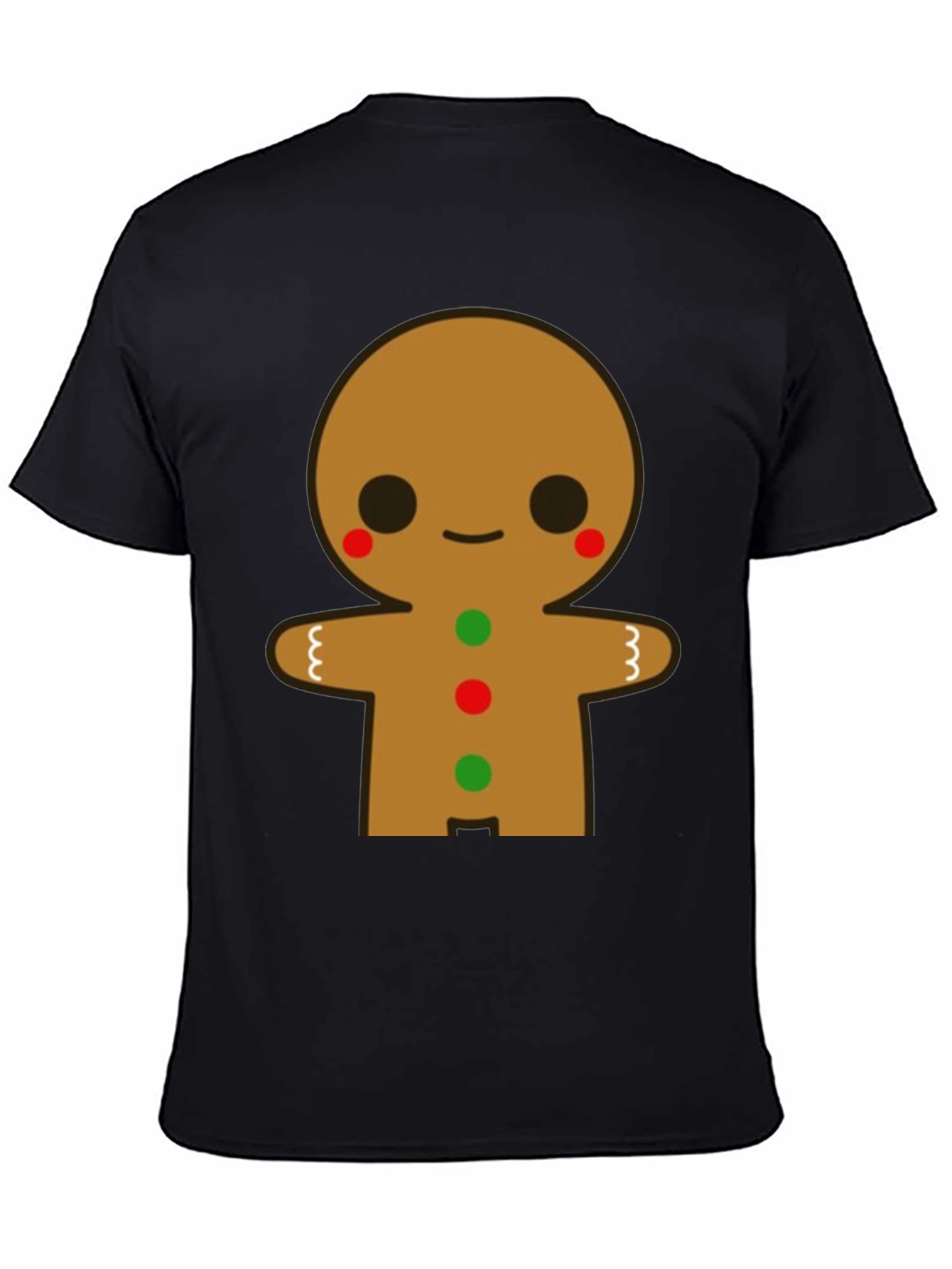 Gingerbread Man Graphic Tee - Festive Holiday Shirt