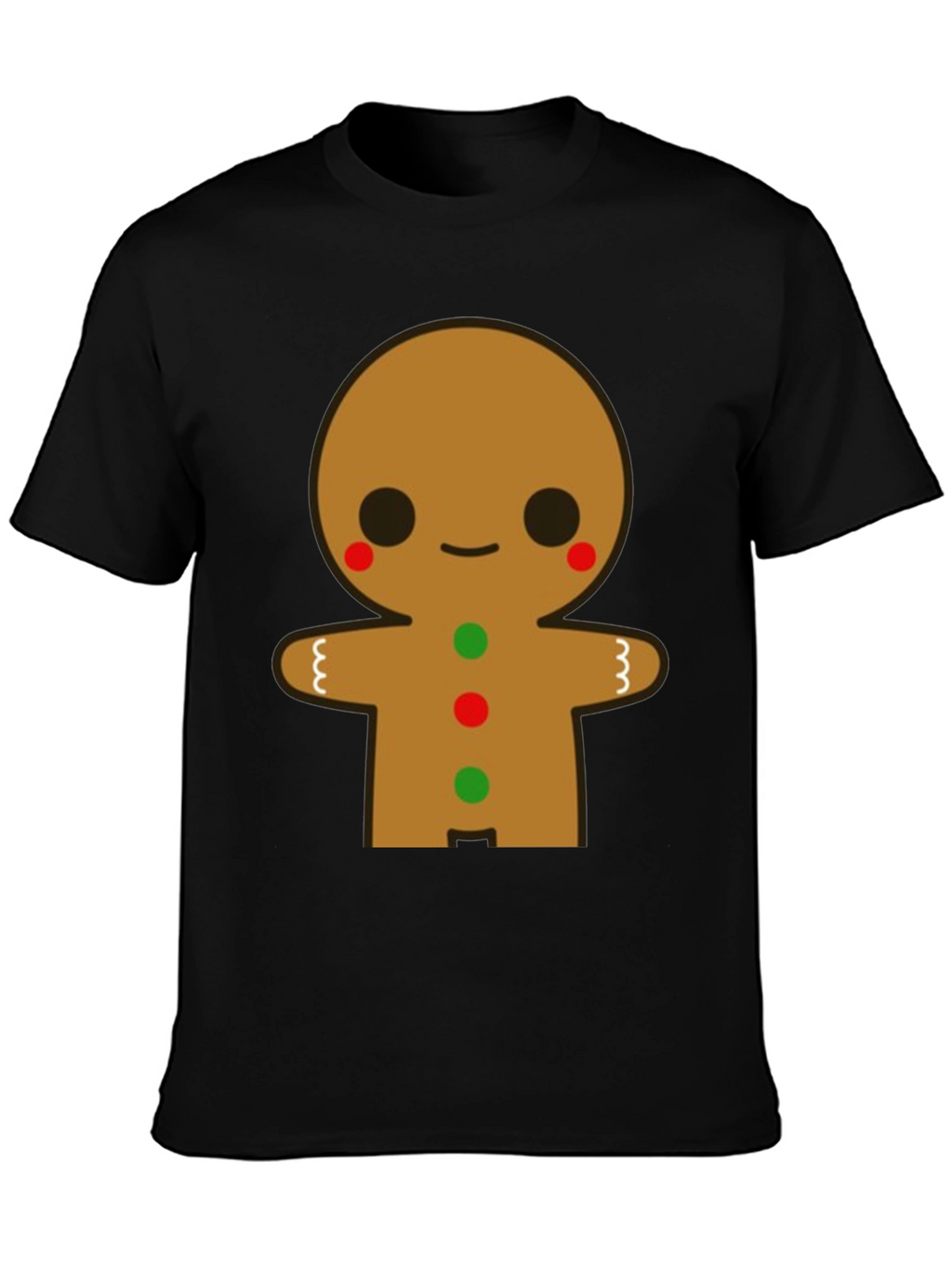 Gingerbread Man Graphic Tee - Festive Holiday Shirt