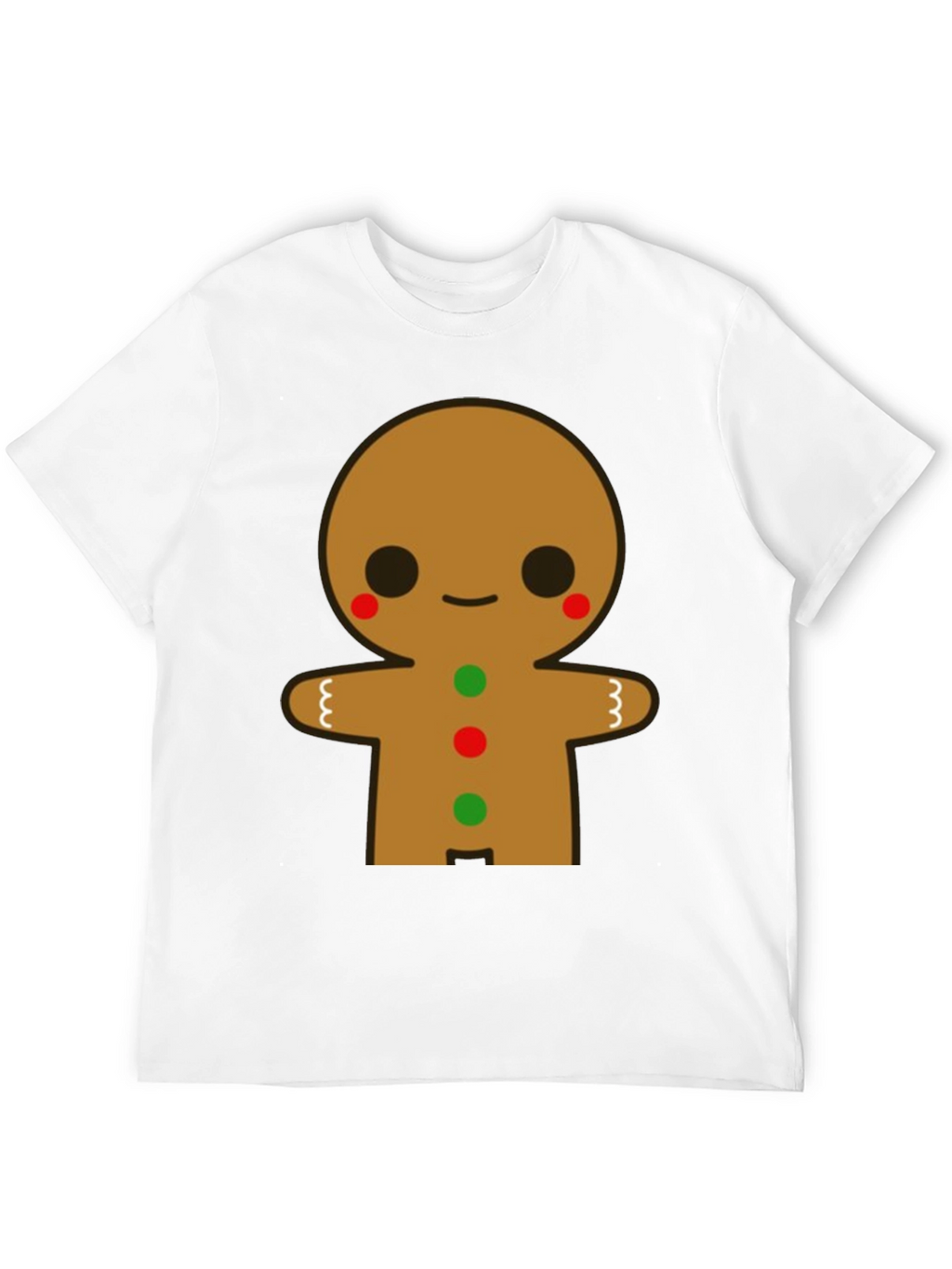 Gingerbread Man Graphic Tee - Festive Holiday Shirt