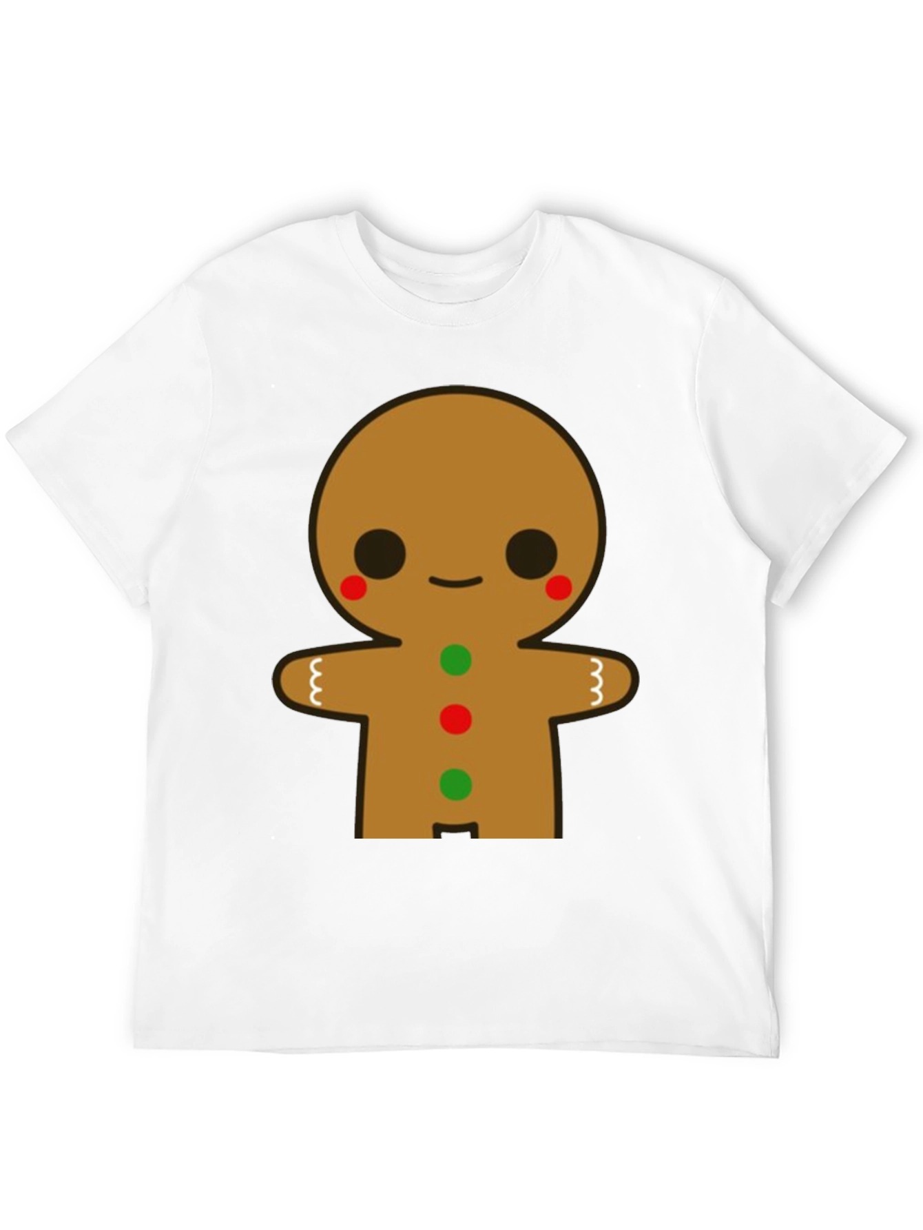 Gingerbread Man Graphic Tee - Festive Holiday Shirt