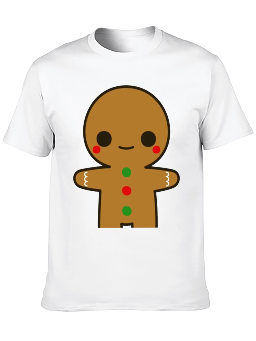 Gingerbread Man Graphic Tee - Festive Holiday Shirt