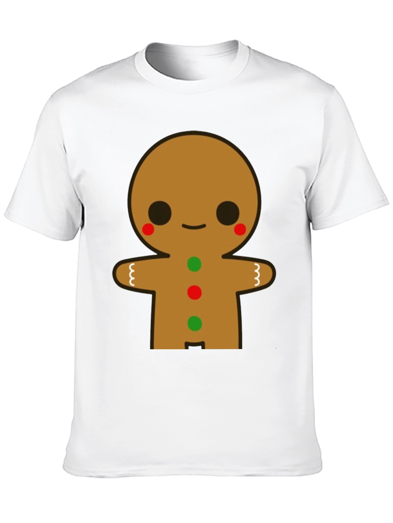 Gingerbread Man Graphic Tee - Festive Holiday Shirt