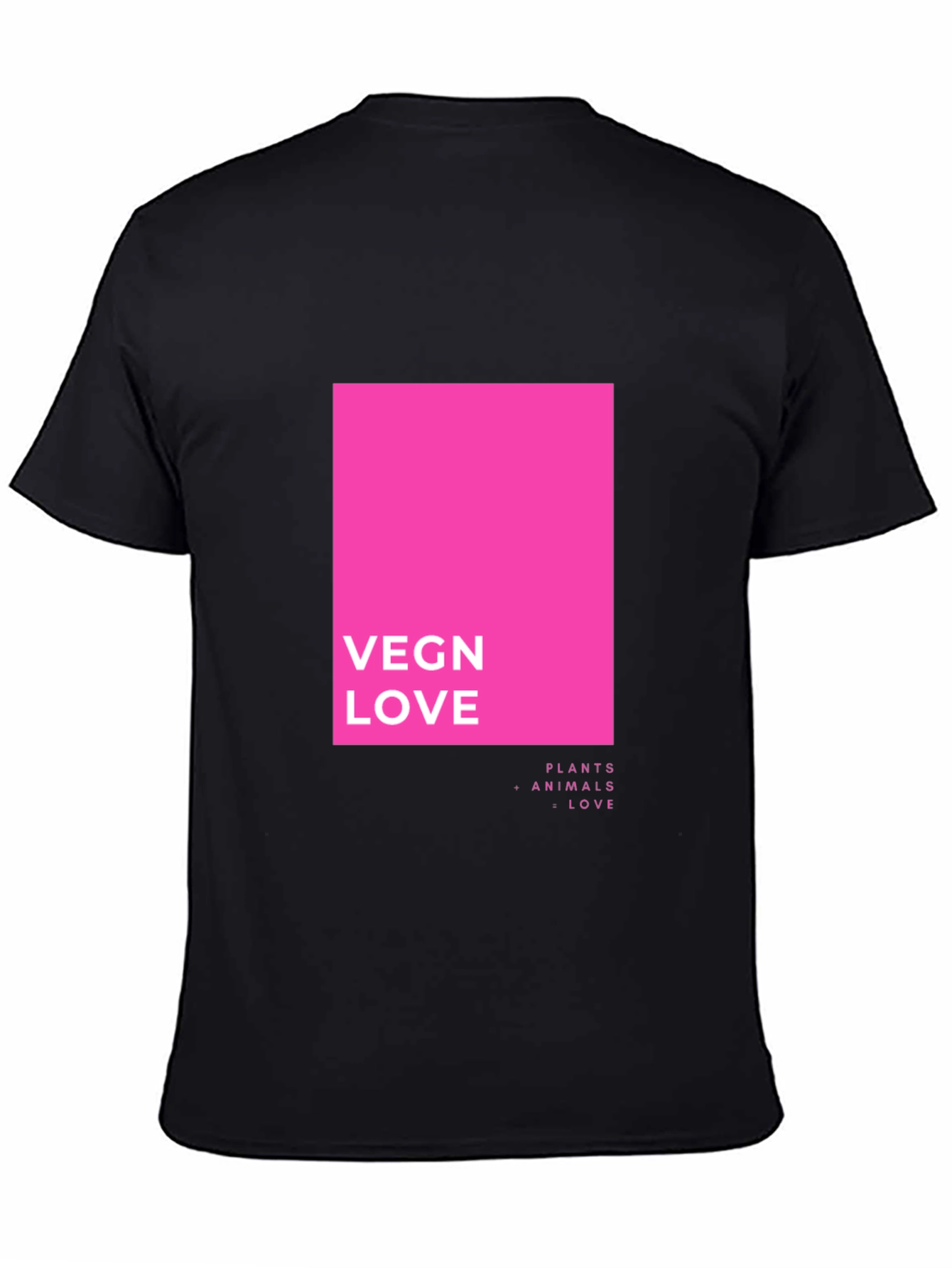 Vegan Love T-Shirt - Plants Animals Love Graphic Tee