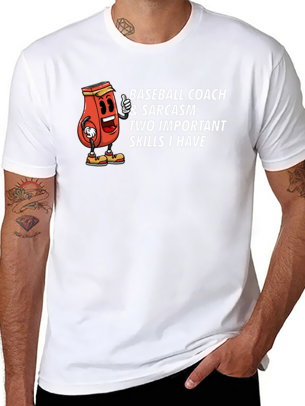 Baseball Coach & Sarcasm T-Shirt