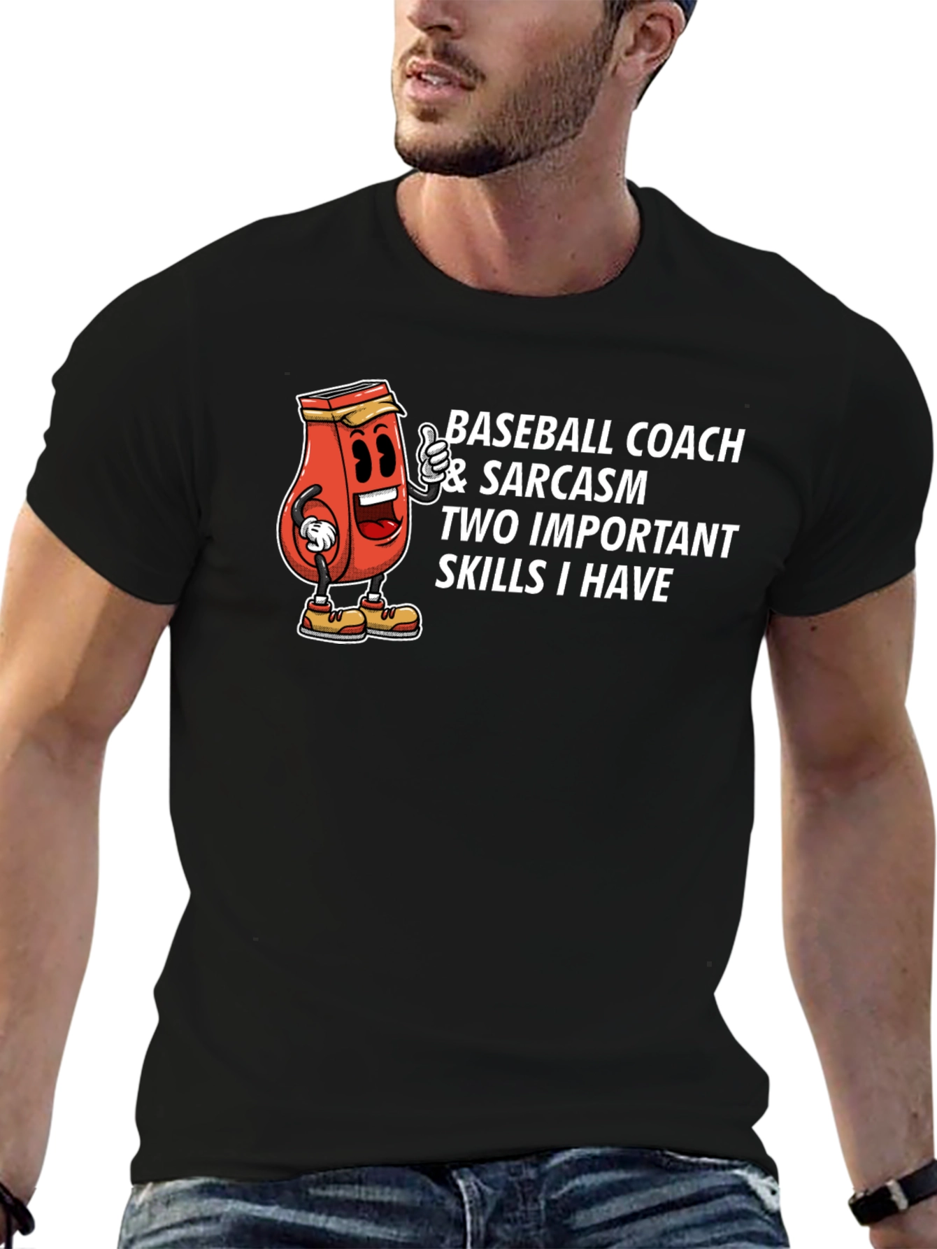 Baseball Coach & Sarcasm T-Shirt