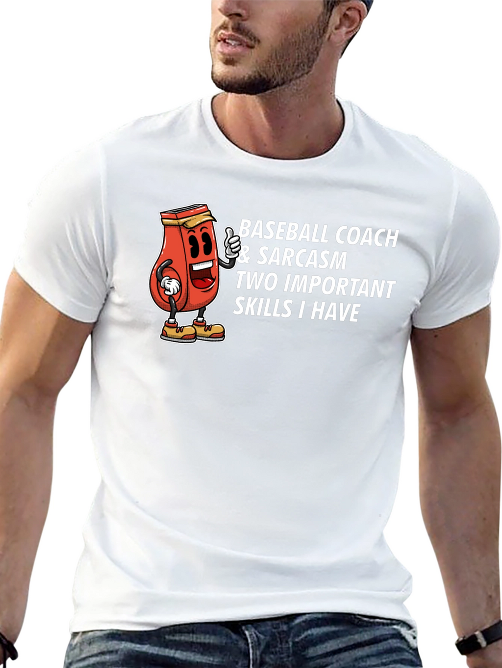 Baseball Coach & Sarcasm T-Shirt