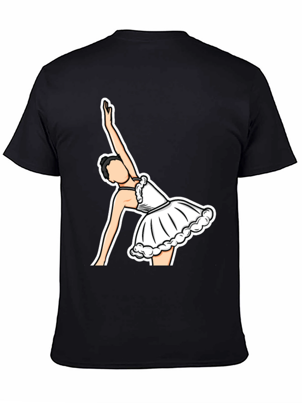 Ballerina Graphic T-Shirt - Black Cotton Tee