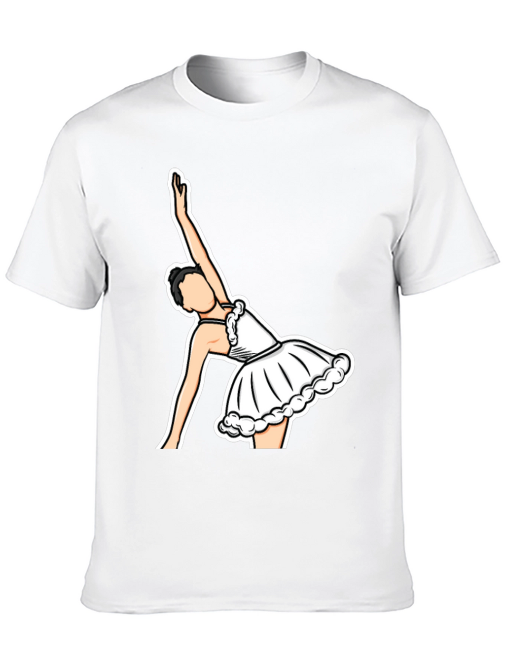 Ballerina Graphic T-Shirt - Black Cotton Tee