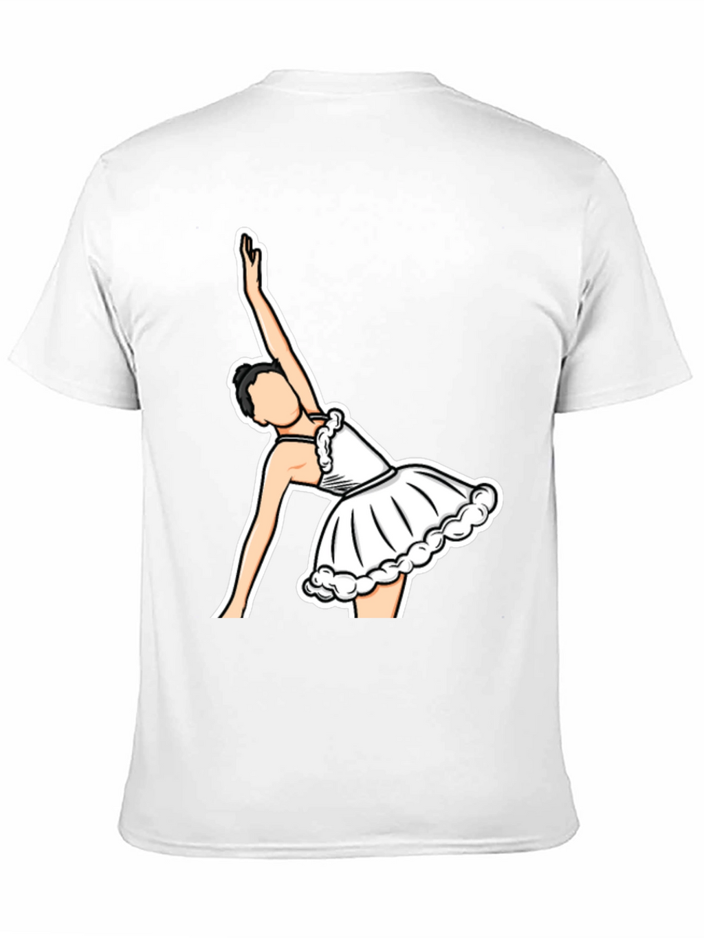 Ballerina Graphic T-Shirt - Black Cotton Tee