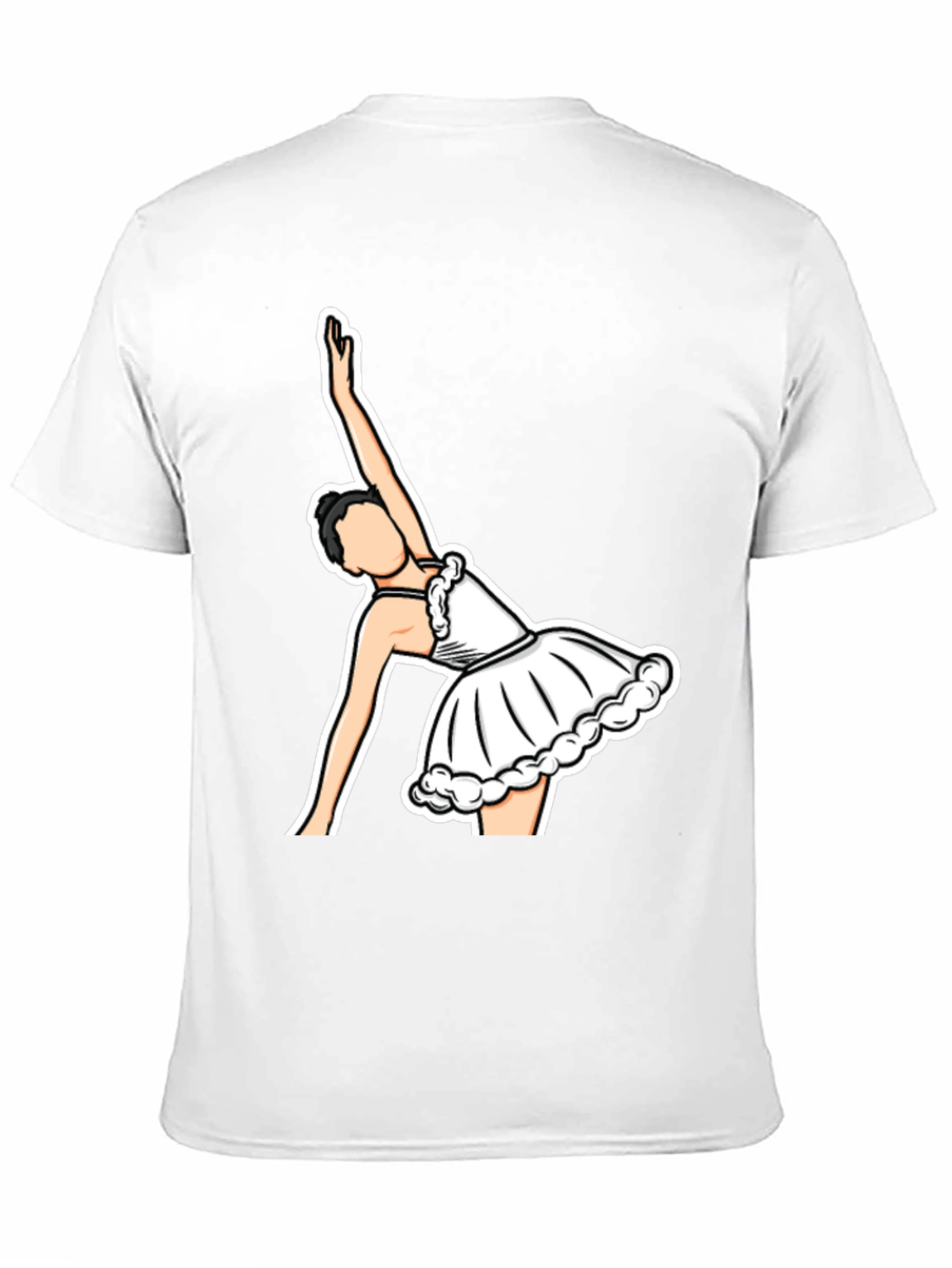 Ballerina Graphic T-Shirt - Black Cotton Tee
