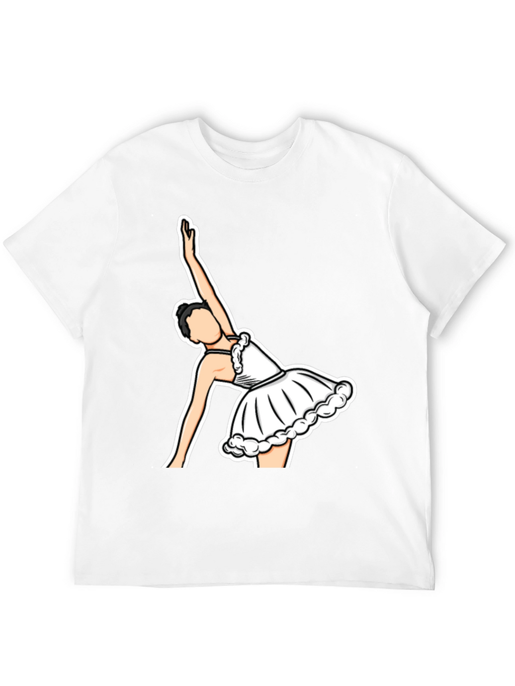 Ballerina Graphic T-Shirt - Black Cotton Tee