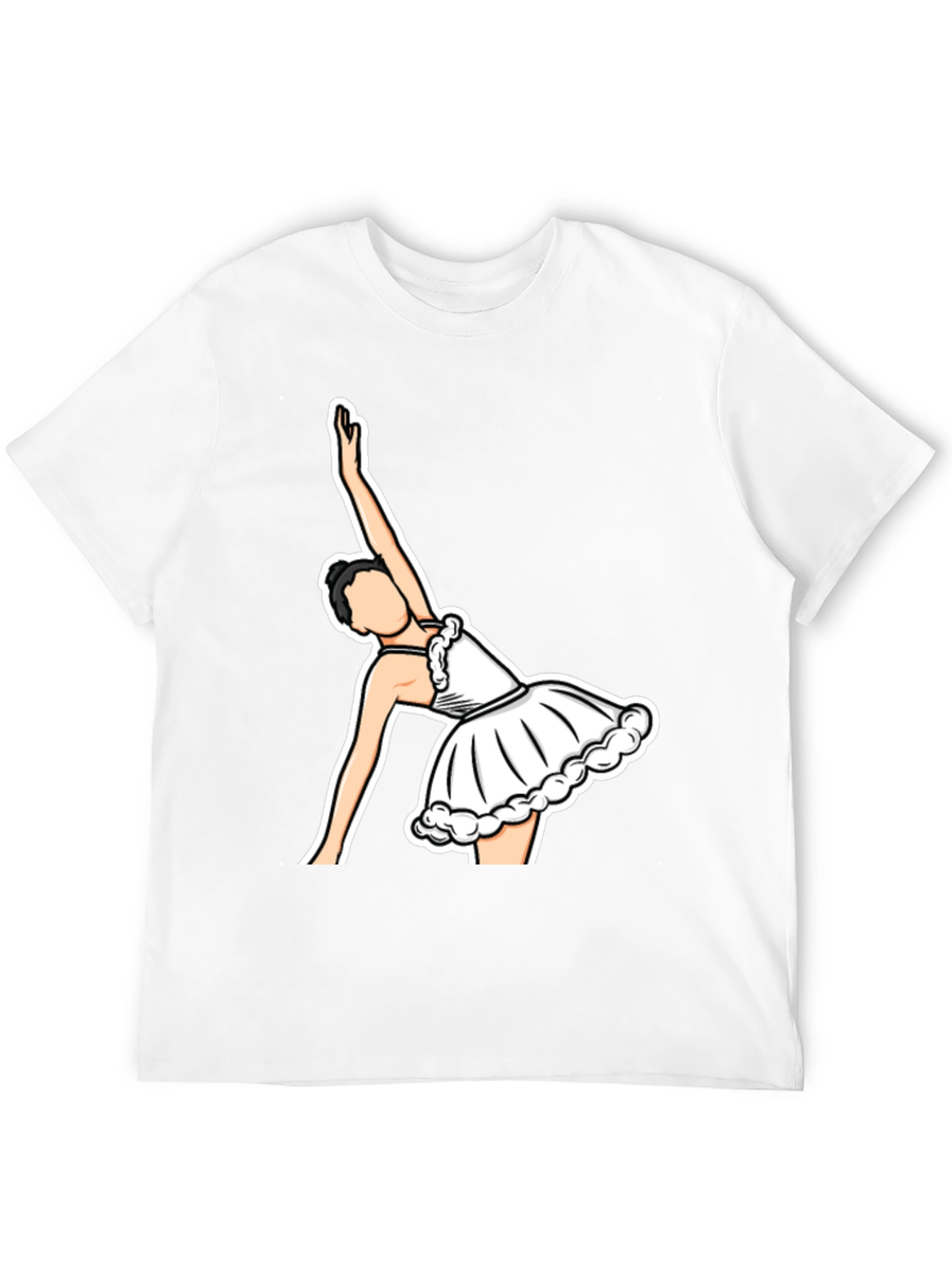 Ballerina Graphic T-Shirt - Black Cotton Tee