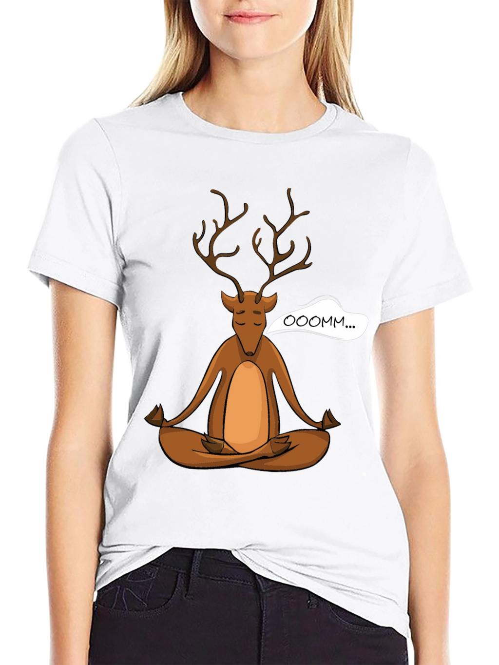 Zen Deer T-Shirt - Meditating Buck Tee