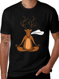 Zen Deer T-Shirt - Meditating Buck Tee