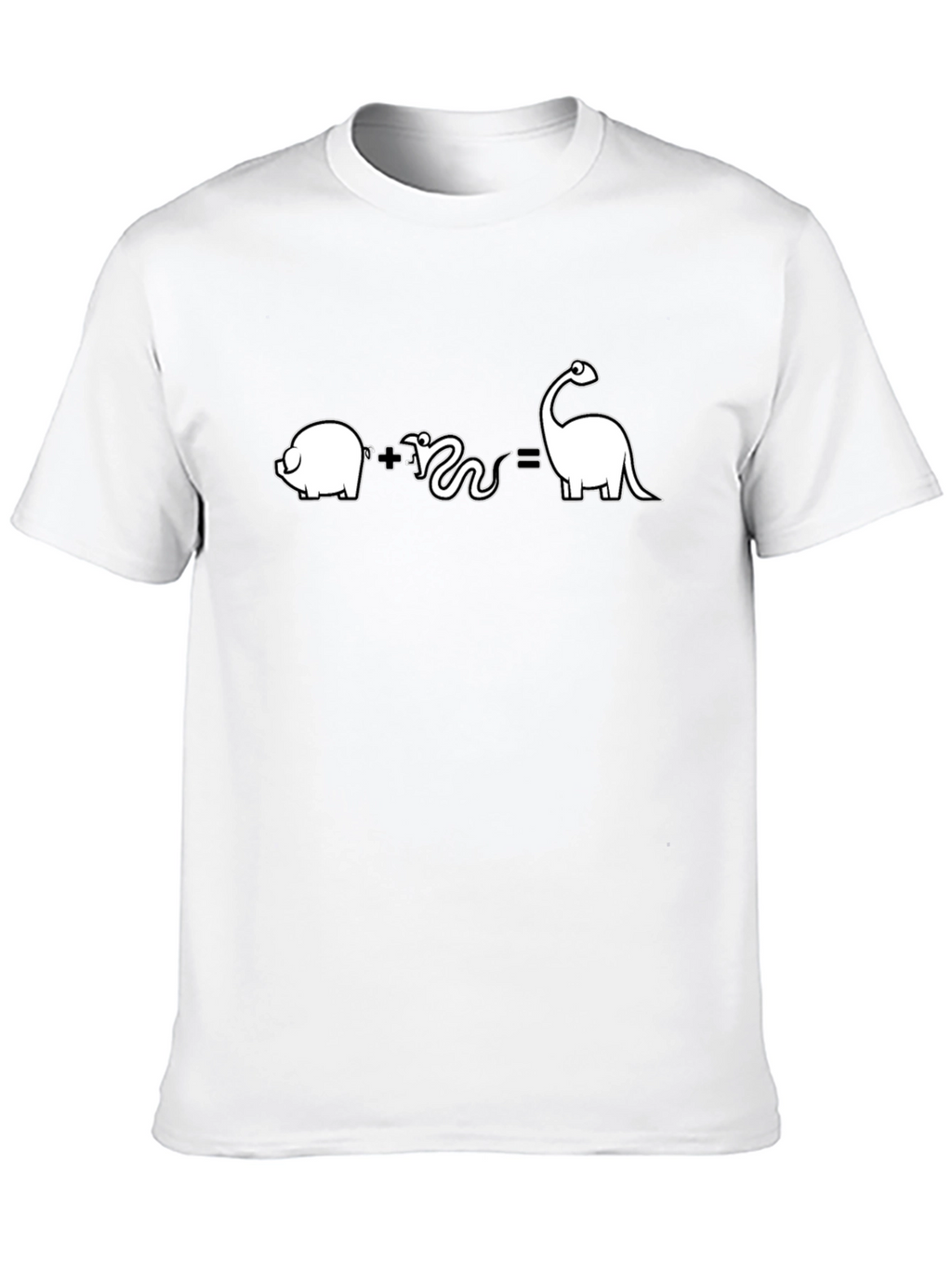 Pig Plus Snake Equals Dino T-Shirt