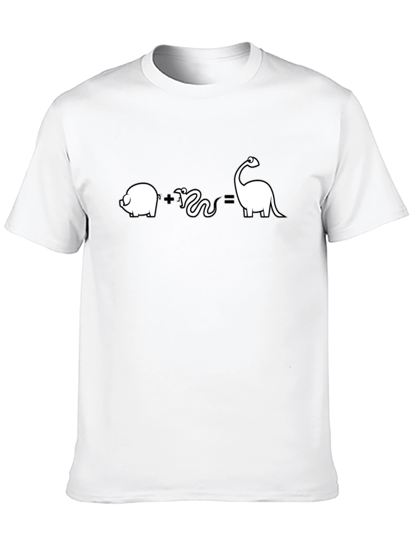 Pig Plus Snake Equals Dino T-Shirt