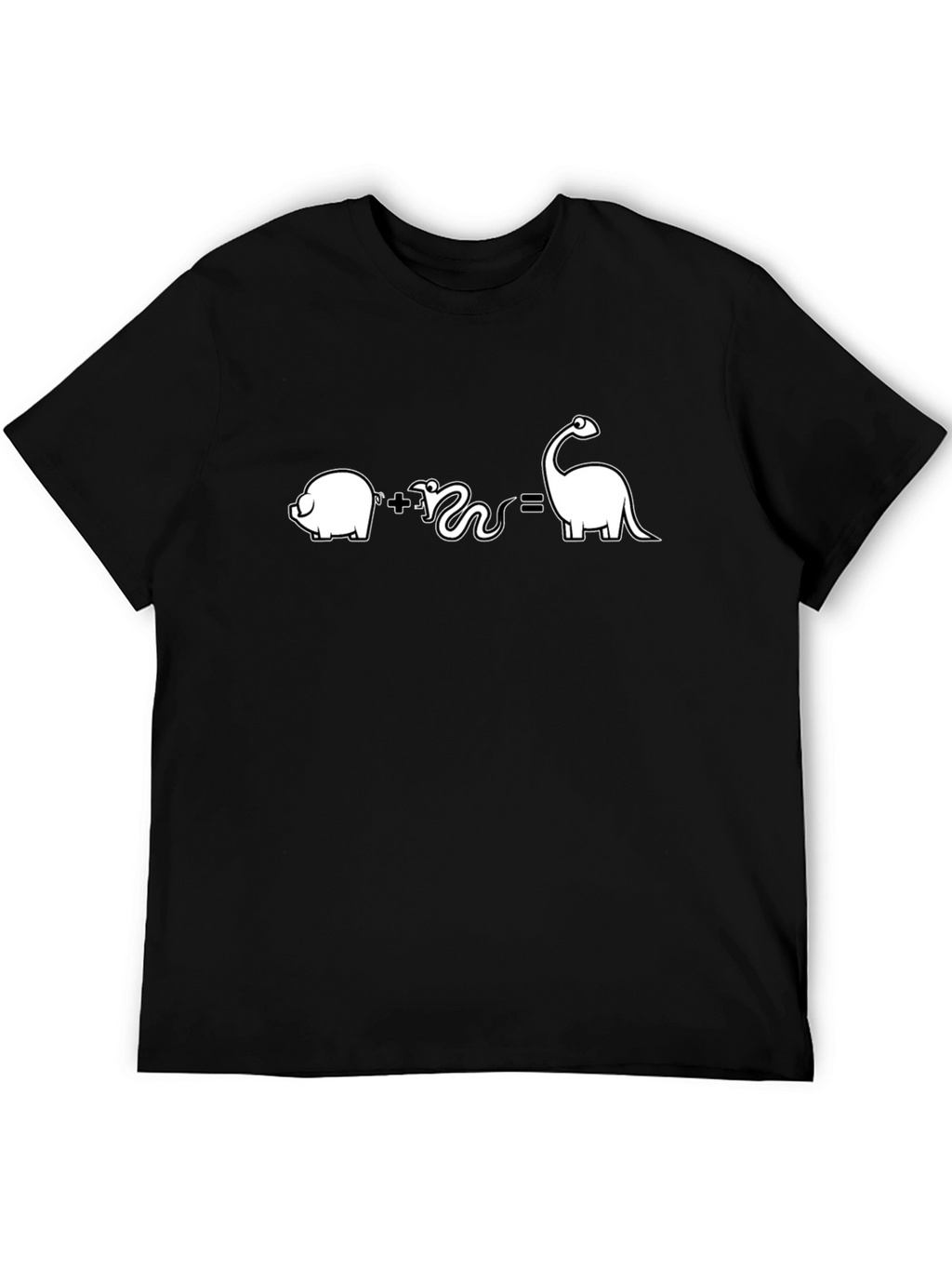 Pig Plus Snake Equals Dino T-Shirt