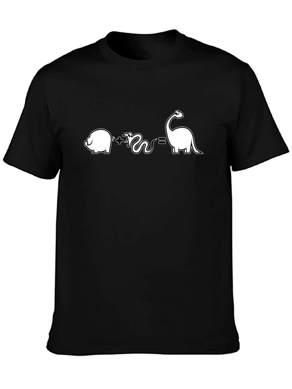 Pig Plus Snake Equals Dino T-Shirt
