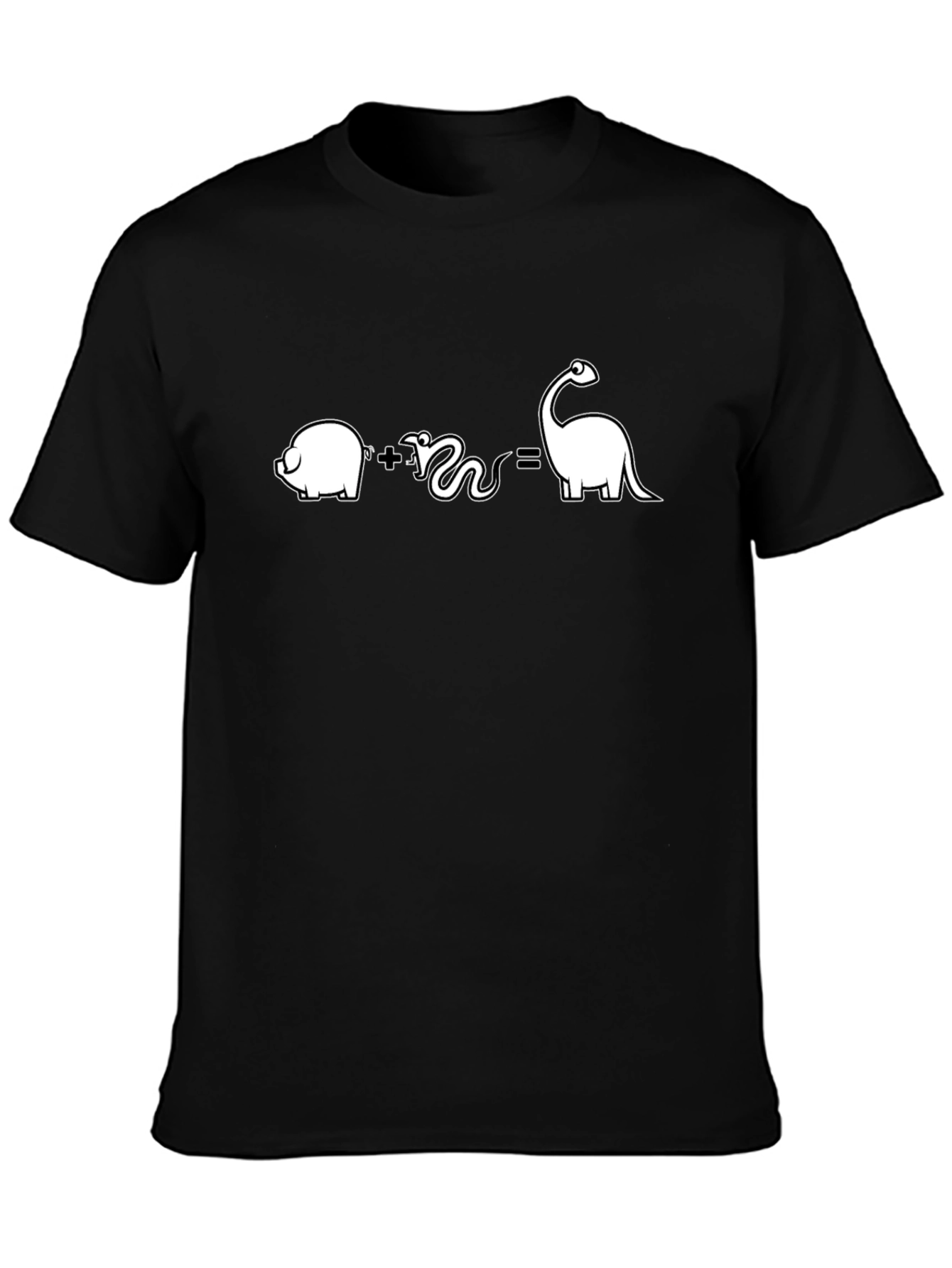Pig Plus Snake Equals Dino T-Shirt