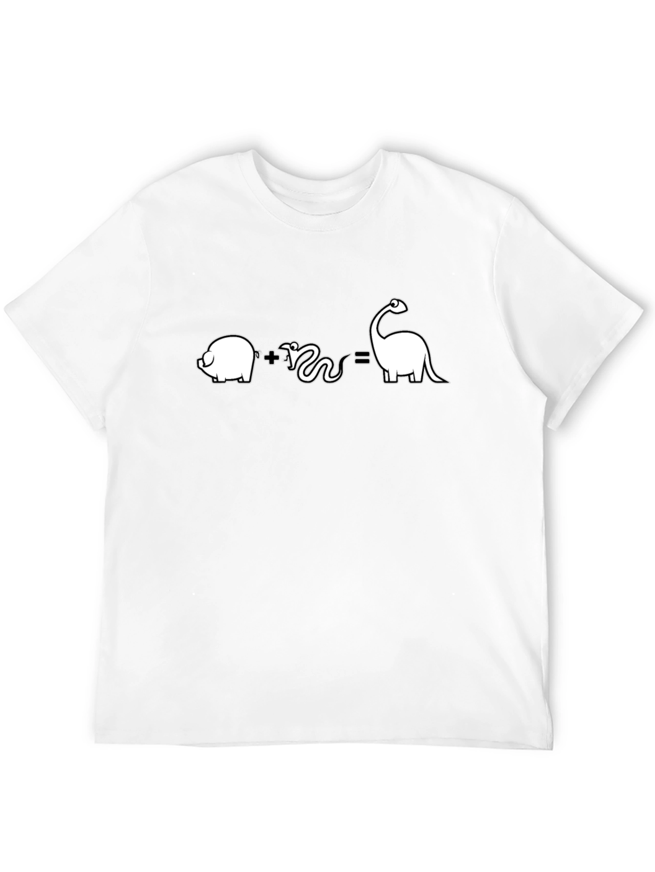 Pig Plus Snake Equals Dino T-Shirt
