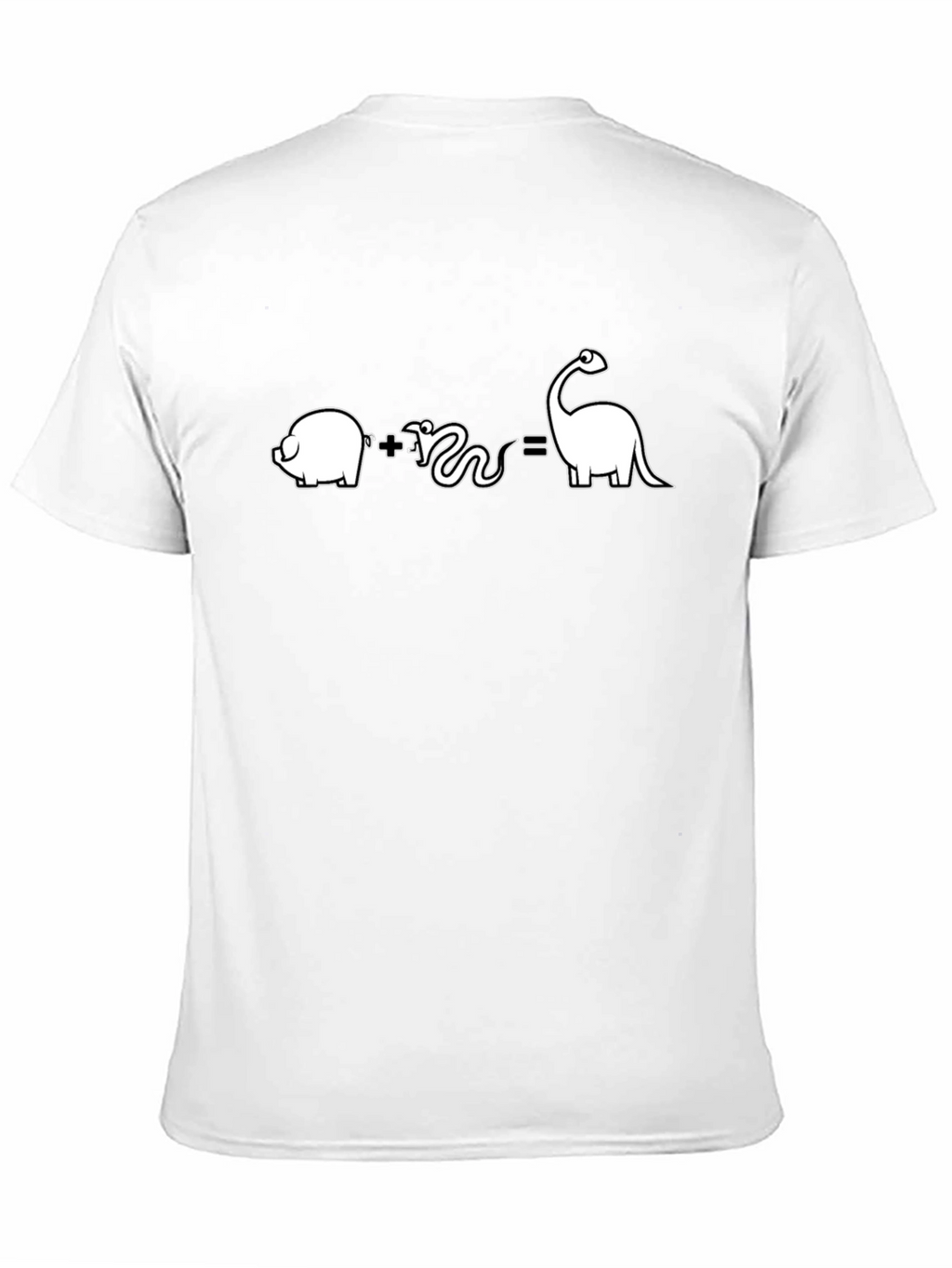 Pig Plus Snake Equals Dino T-Shirt