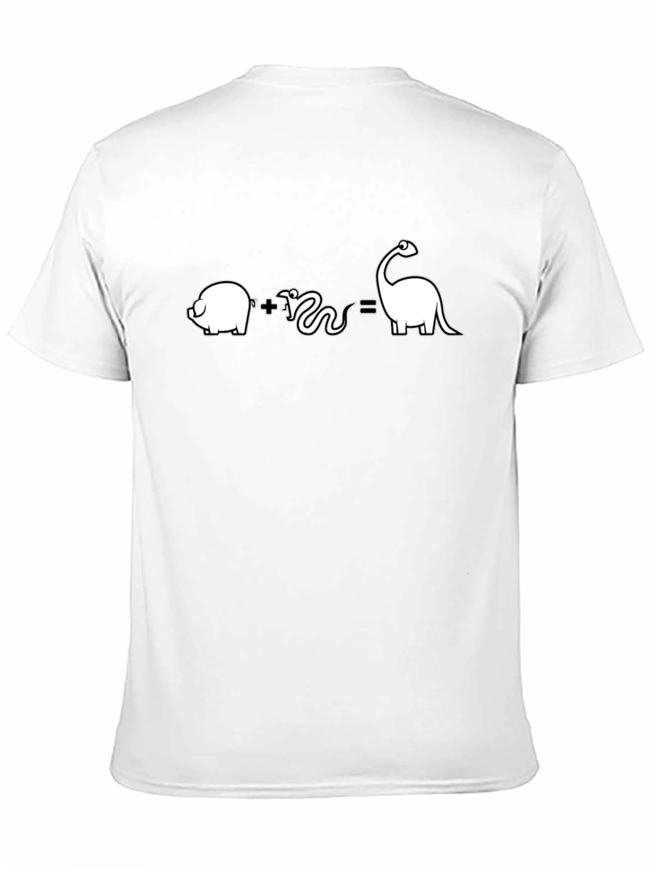 Pig Plus Snake Equals Dino T-Shirt