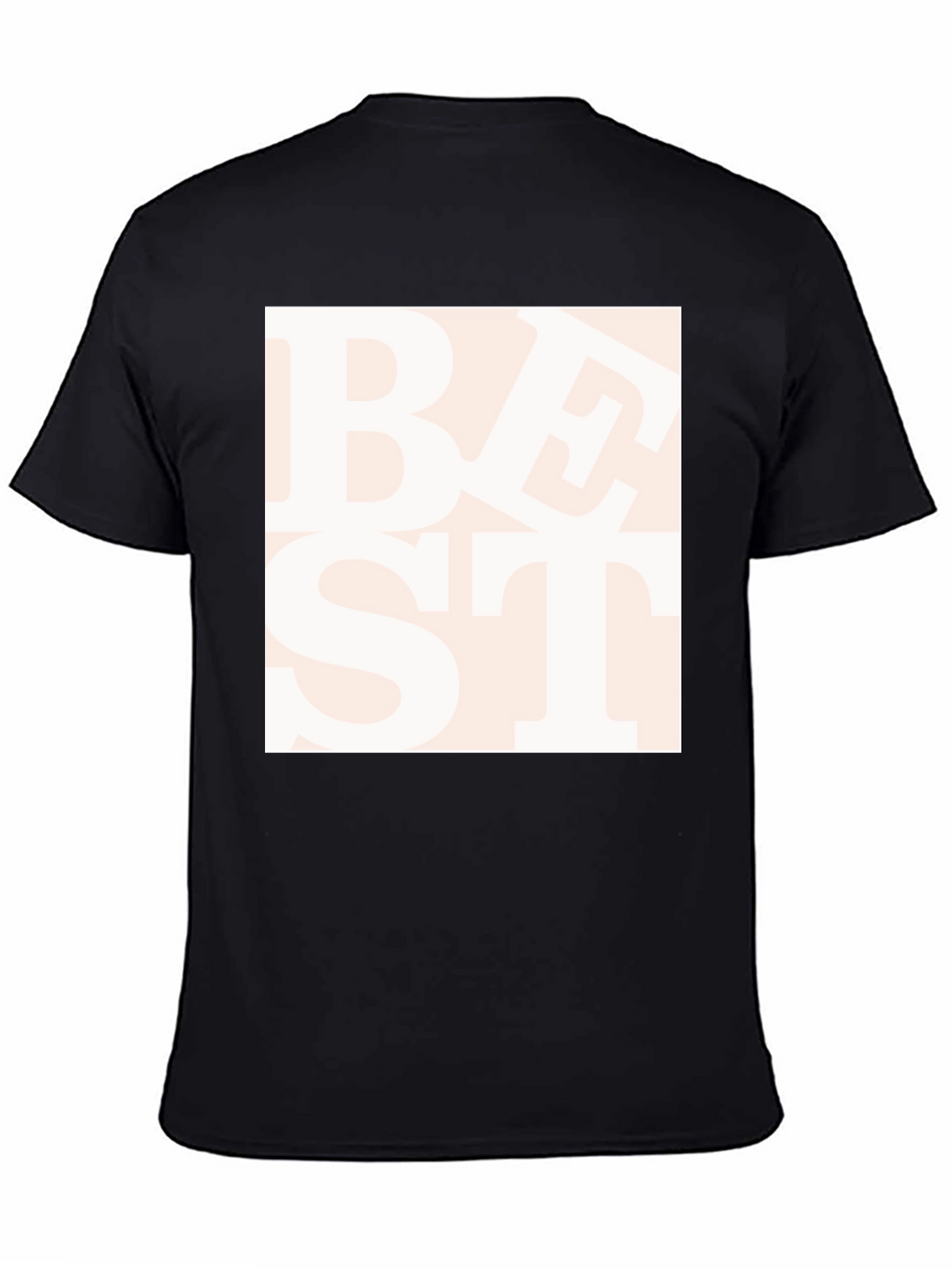 Trendy Best Text Graphic Black T-Shirt