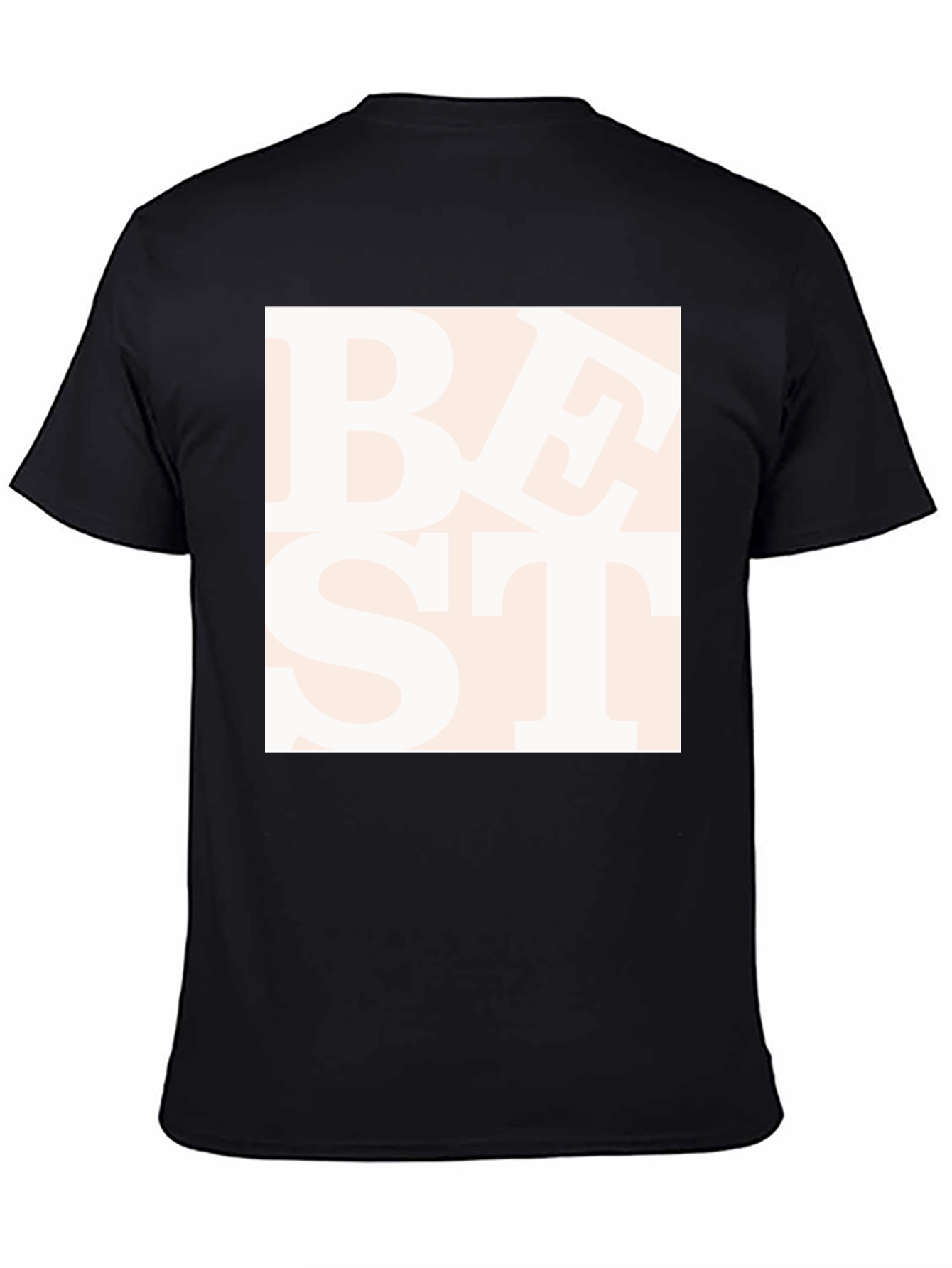 Trendy Best Text Graphic Black T-Shirt