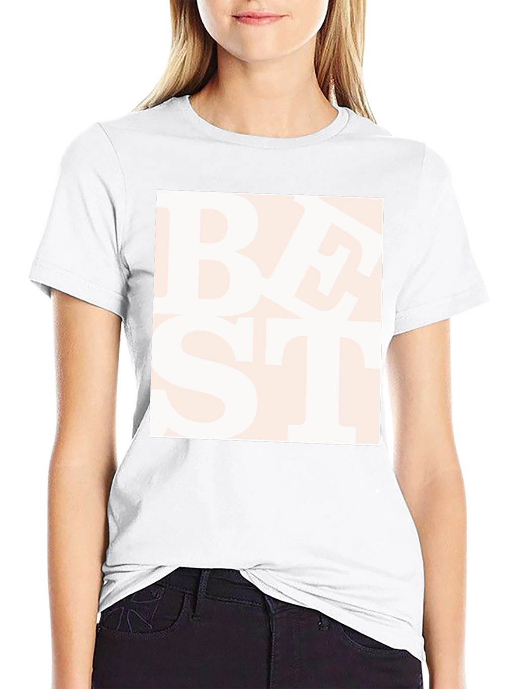 Trendy Best Text Graphic Black T-Shirt